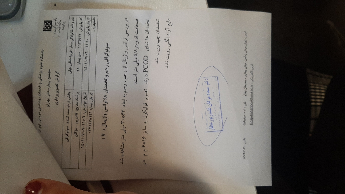 اینم سونوگرافیه فولیکولم اینم سونوگرافیه فولیکولم