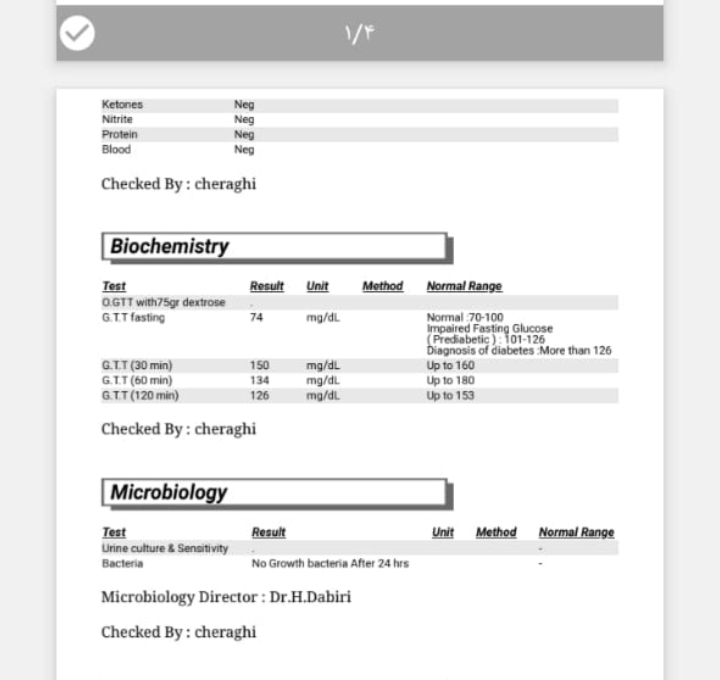 اینم ازمایش قندمه که ۲۶ هفته انجام دادم اینم ازمایش قندمه که ۲۶ هفته انجام دادم