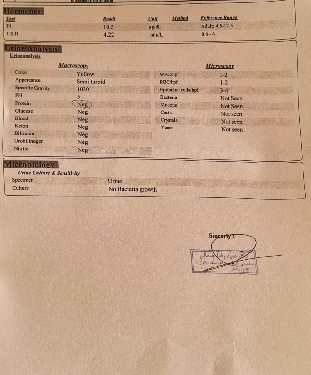 خانوم دکتر ممکنه آزمایش من رو تفسیر کنید خانوم دکتر ممکنه آزمایش من رو تفسیر کنید