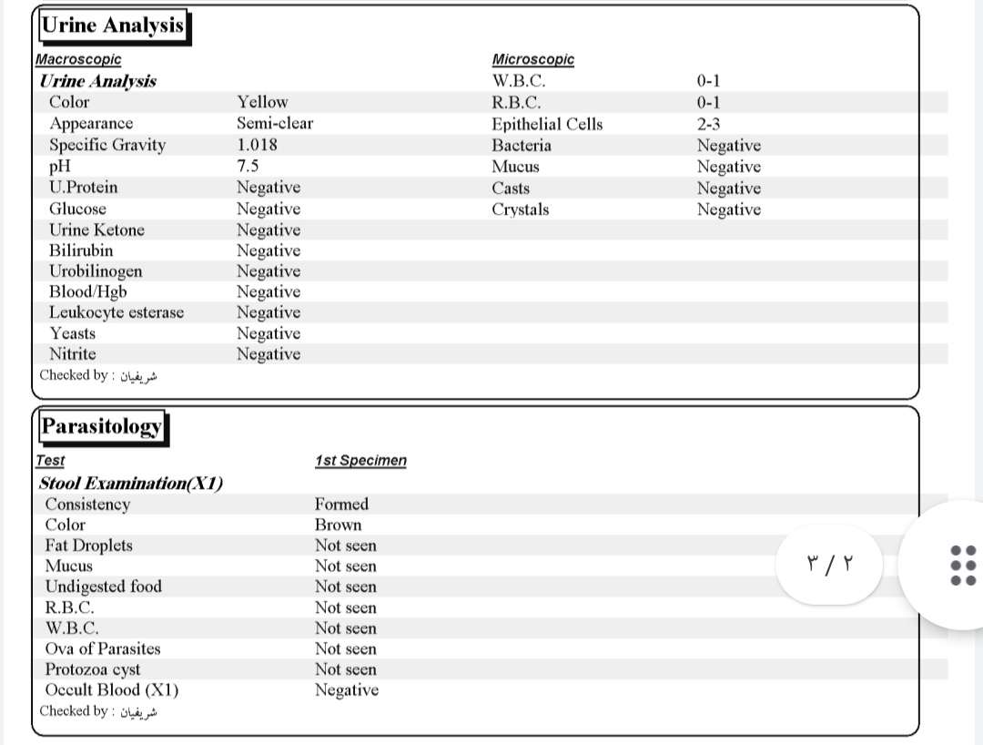 تفسیر آزمایش یک سالگی
