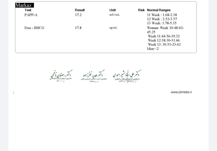 تفسیر غربالگری اول تفسیر غربالگری اول