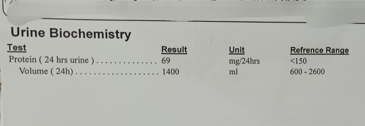 تفسیر جواب آزمایش خون و ادرار۲۴ساعته تفسیر جواب آزمایش خون و ادرار۲۴ساعته