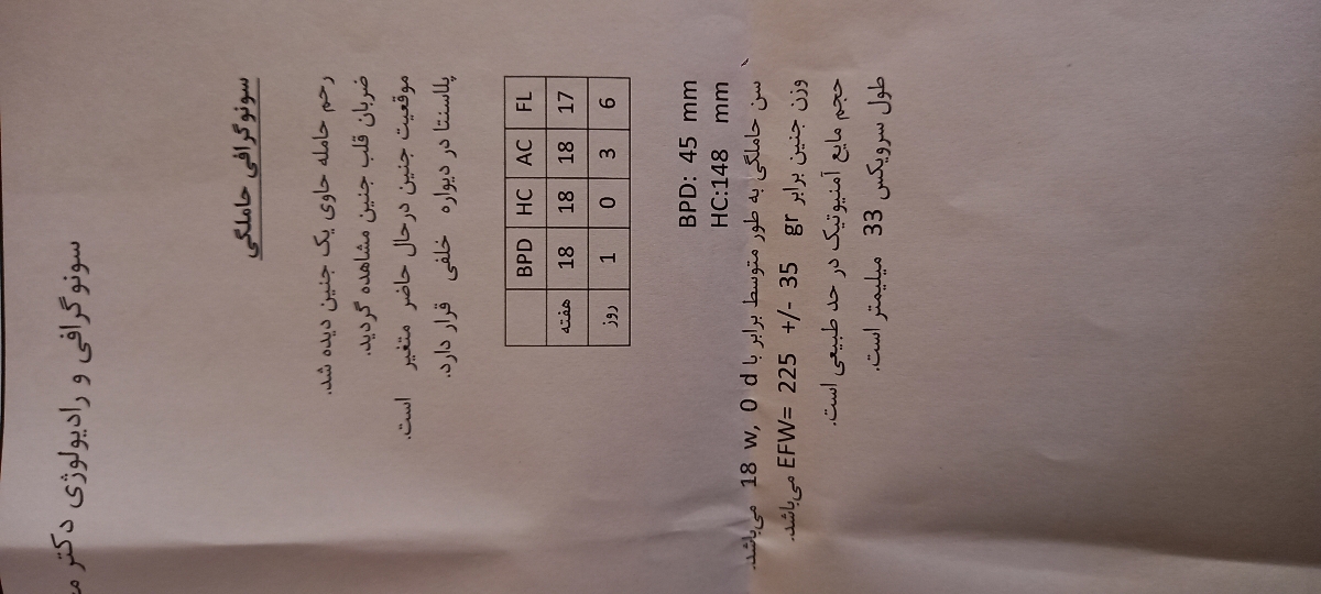 تفسیر سونو گرافی انومالی