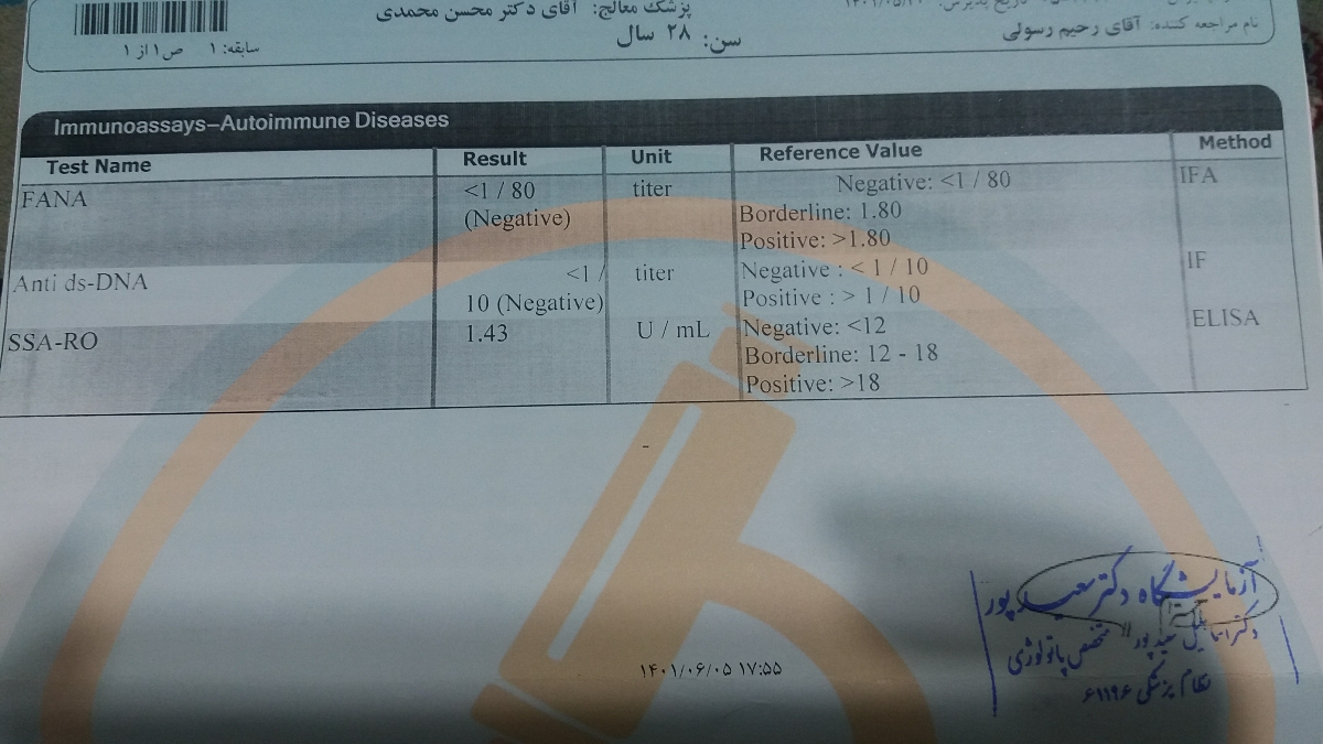 تفسیر جواب ازمایش داداشم