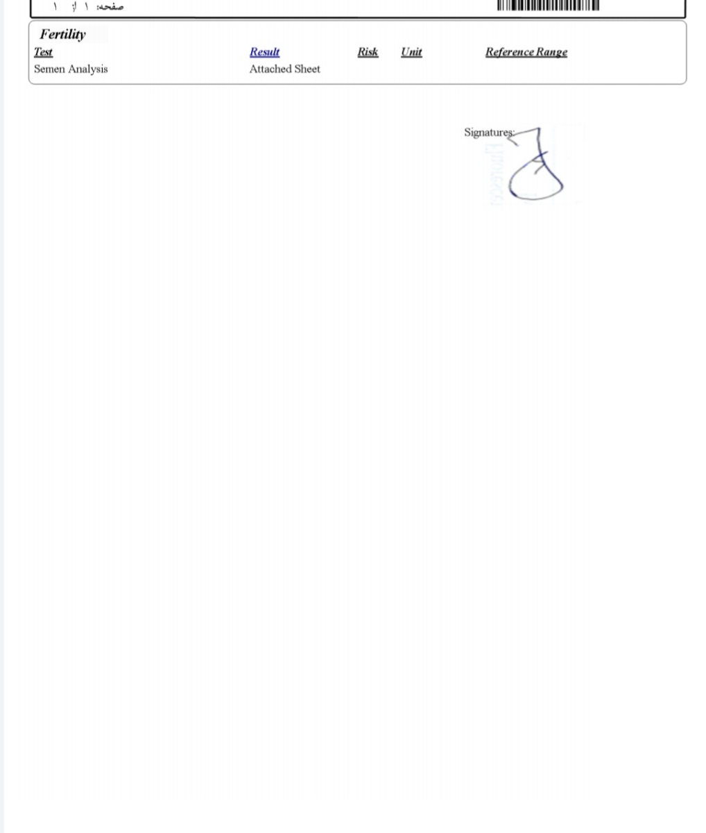 تفسیر آزمایش اسپرم