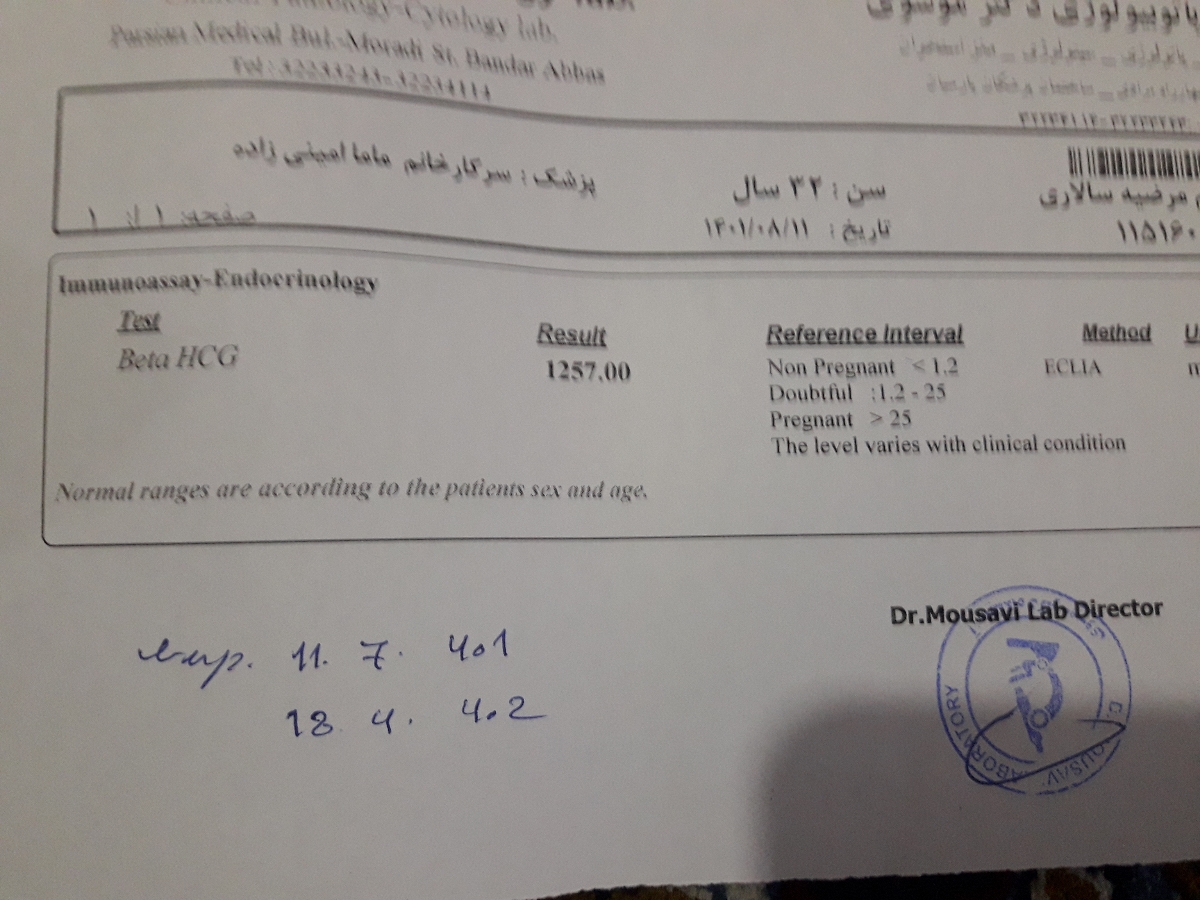 سلام بچه ها..من سال قبل برج ۴ ی بارداری خارج از رحم