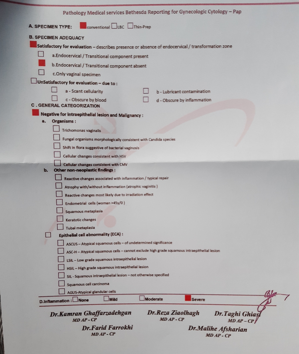 تفسیرآزمایش های قبل ازivf