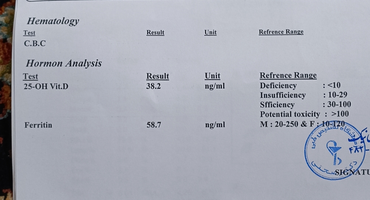 تفسیر تکرار آزمایش cbc طبق نظر شما