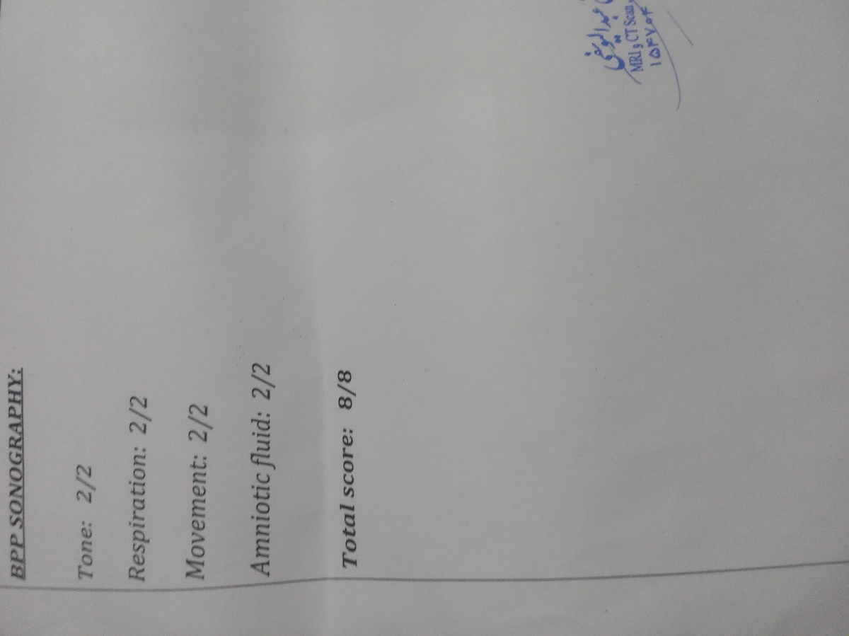 تفسیر سونوگرافی در هفته۳۵