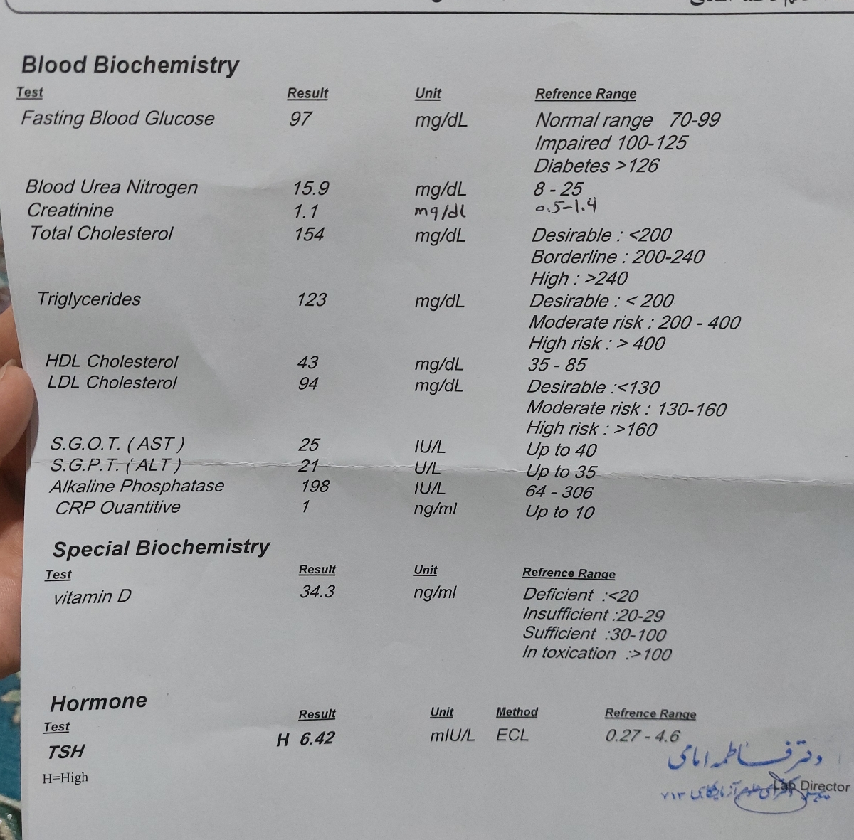 تفسیر آزمایش خـون من💉💉💉