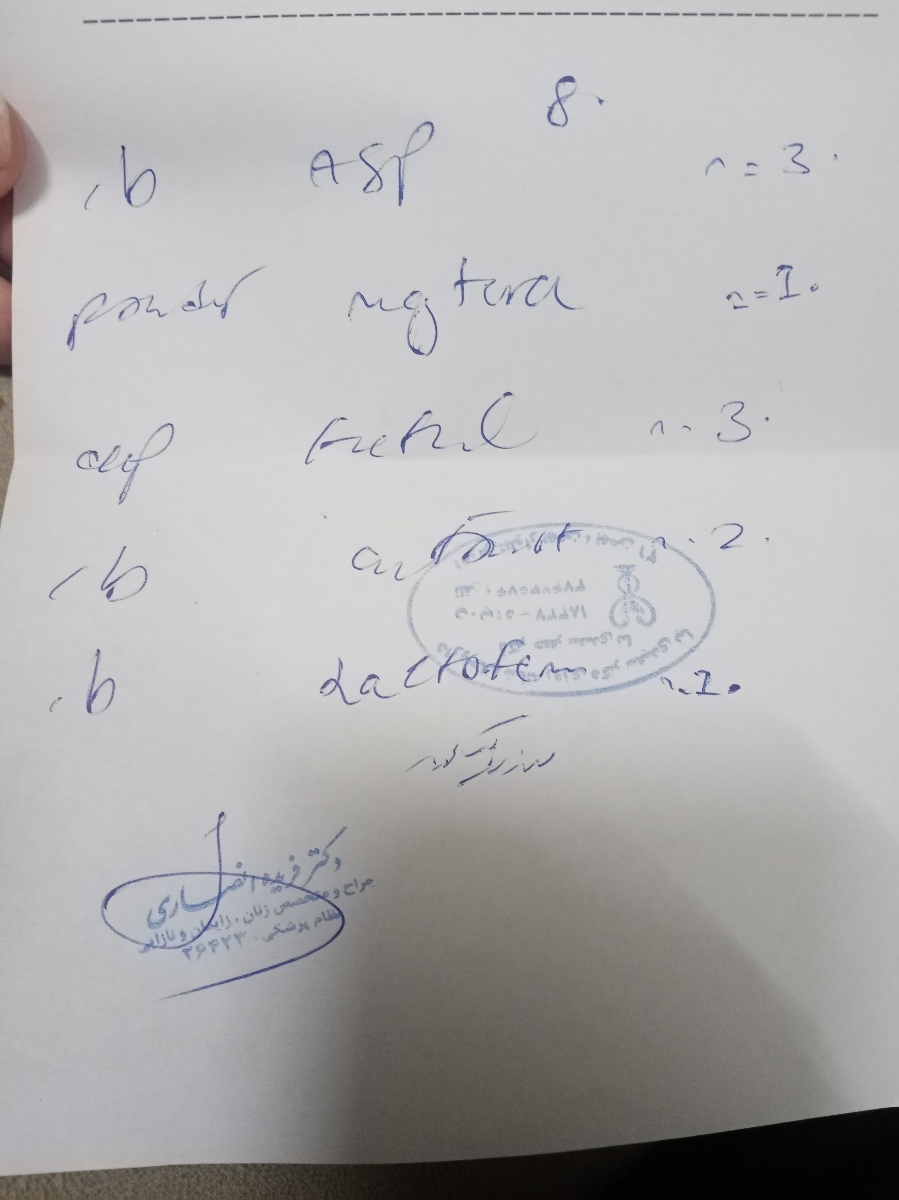 نسخه خوانی داروها و عفونت