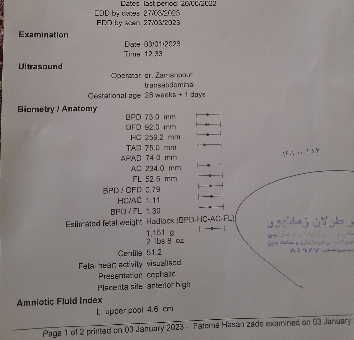 تفسیر سونو ۳۴ هفته تفسیر سونو ۳۴ هفته