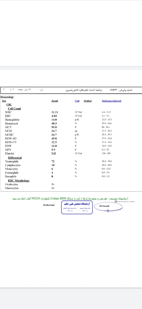 تفسیر آزمایش گلوکز تفسیر آزمایش گلوکز
