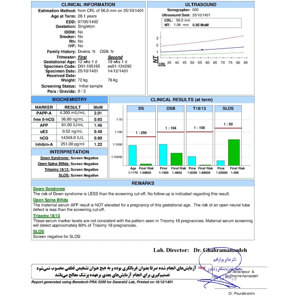 ⭕⭕⭕اورژانسی تفسیر غربالگری دوم⭕⭕⭕