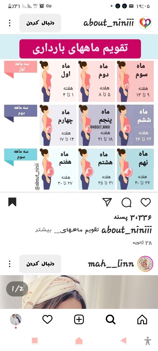 هفته ۳۱ بارداری میشه ماه چندم ؟