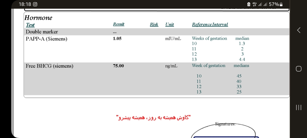 جواب تفسیر آزمایش NT