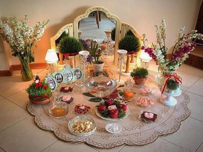 عکس چیدمان سفره هفت سین بر اساس علم فنگ شویی عکس چیدمان سفره هفت سین بر اساس علم فنگ شویی