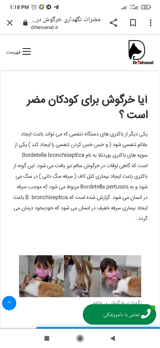 ایا موی خرگوش یا خودش برای نوزاد مشکل زا است؟