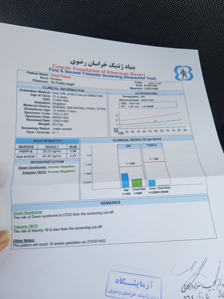 تفسیر آزمایش ان تی