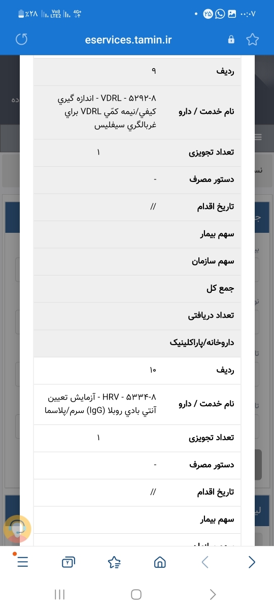 آزمایشات مربوط به سقط مکرر آزمایشات مربوط به سقط مکرر