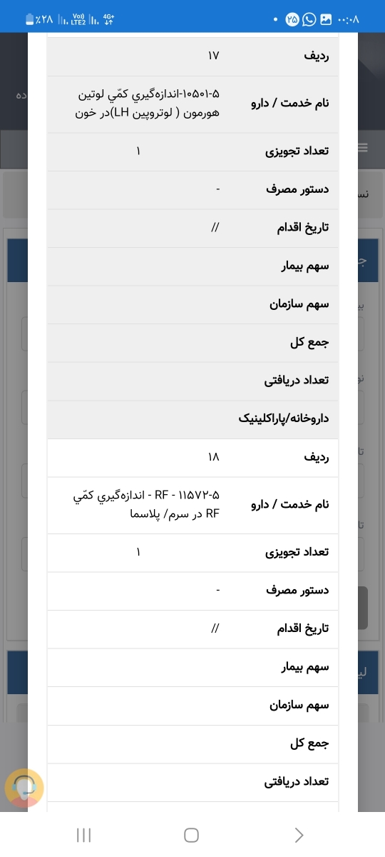 آزمایشات مربوط به سقط مکرر آزمایشات مربوط به سقط مکرر