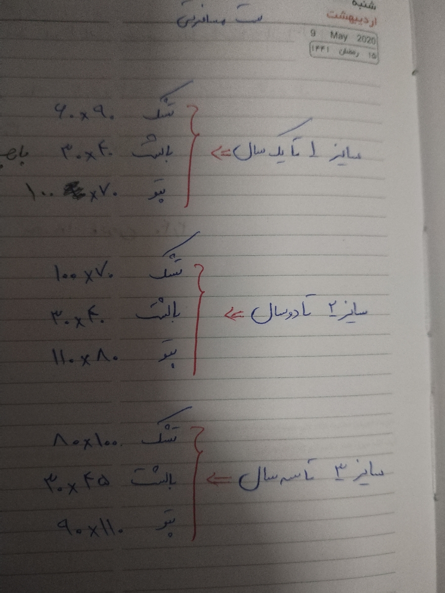 اندازه رختخواب مسافرتی نوزاد اندازه رختخواب مسافرتی نوزاد