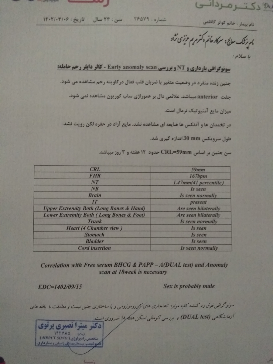 طول سرویکس در ان تی طول سرویکس در ان تی