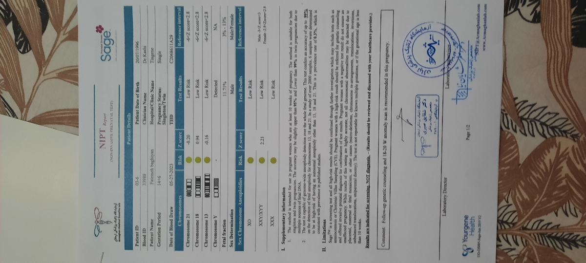 نتیجه آزمایش سل فری