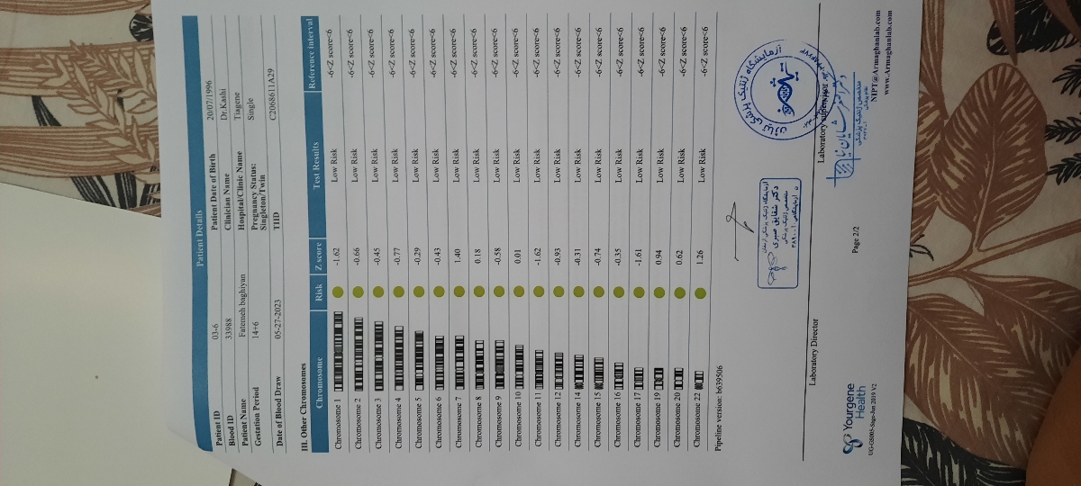 نتیجه آزمایش سل فری