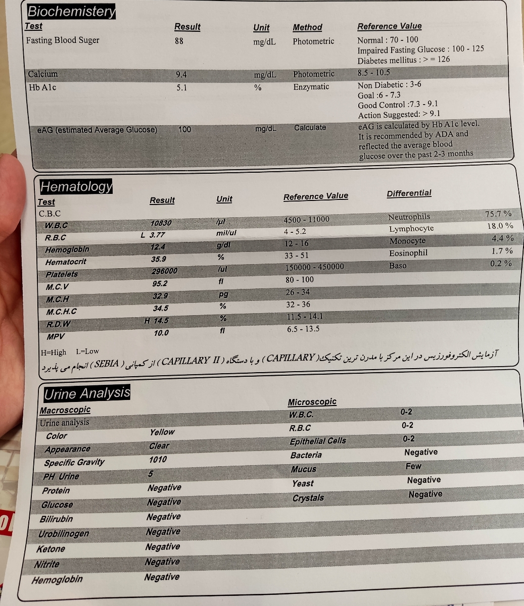 تفسیرآزمایشات بارداری و آنومالی و غربالگری