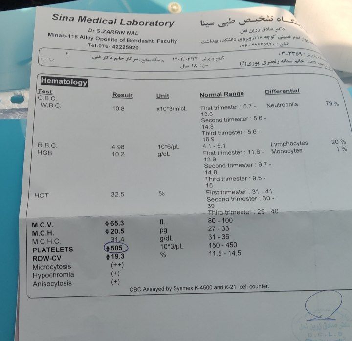 تفسیر جواب ازمایش بارداری