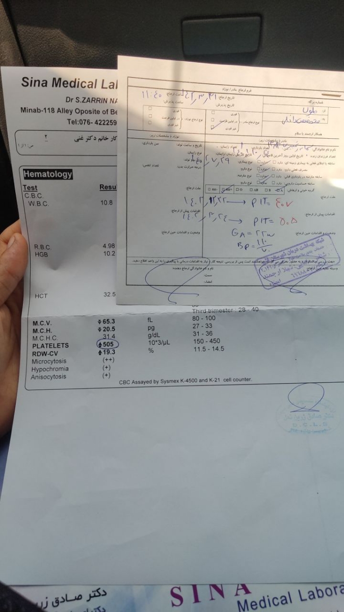 تفسیر جواب ازمایش بارداری