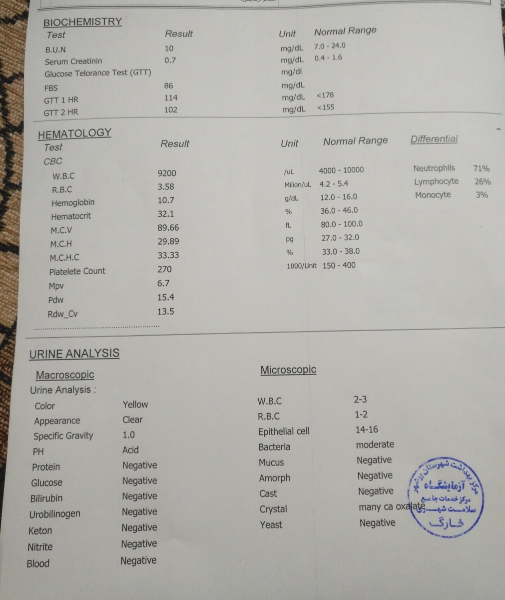 تفسیر ازمایش بارداری تفسیر ازمایش بارداری