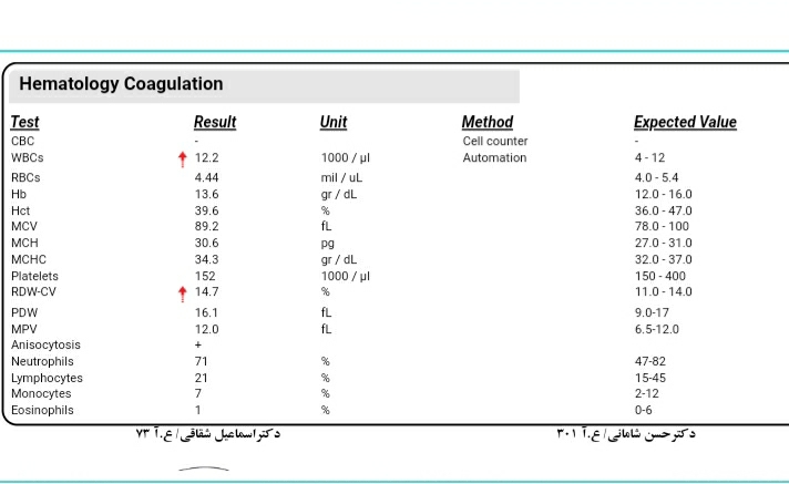 تفسیر و تشریح جواب آزمایش