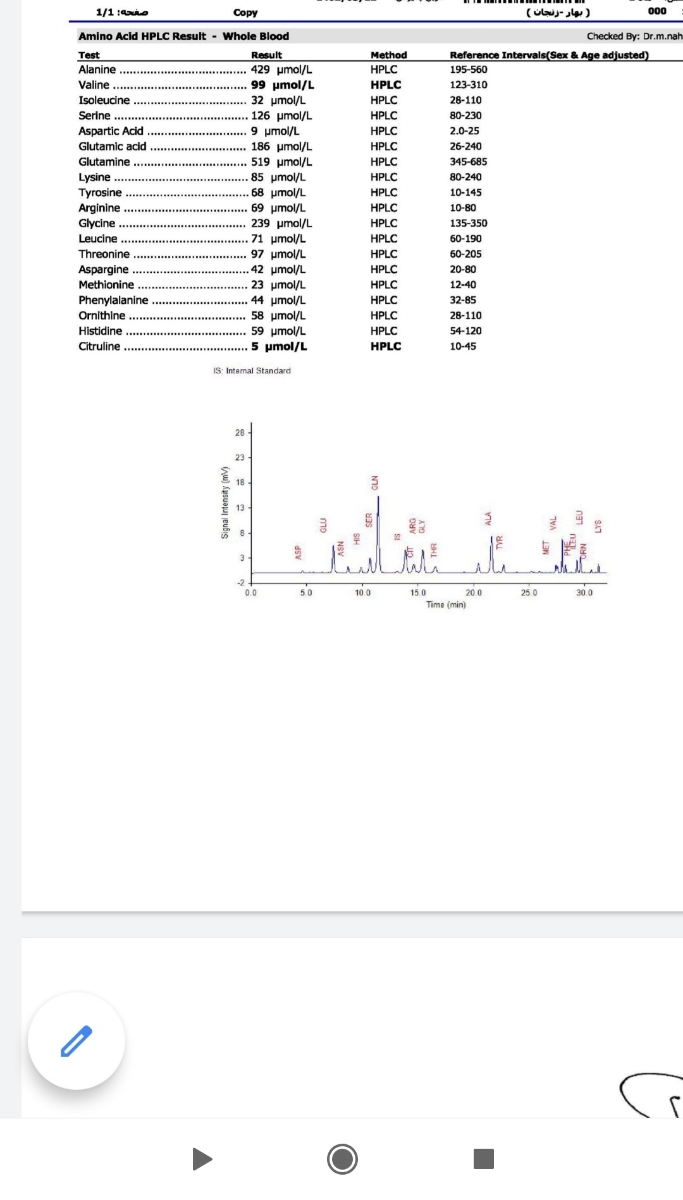 تفسیر جواب آزمایش نوزاد تفسیر جواب آزمایش نوزاد