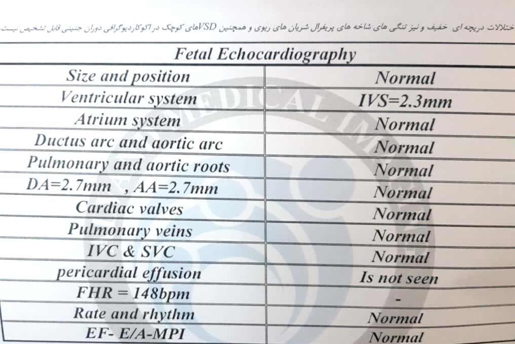 انومالی داپلر و اکو قلب جنین انومالی داپلر و اکو قلب جنین