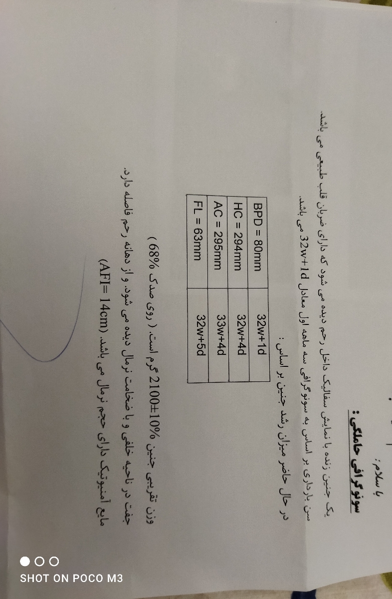 سونو تعیین وضعیت من به چه صورت هستش؟