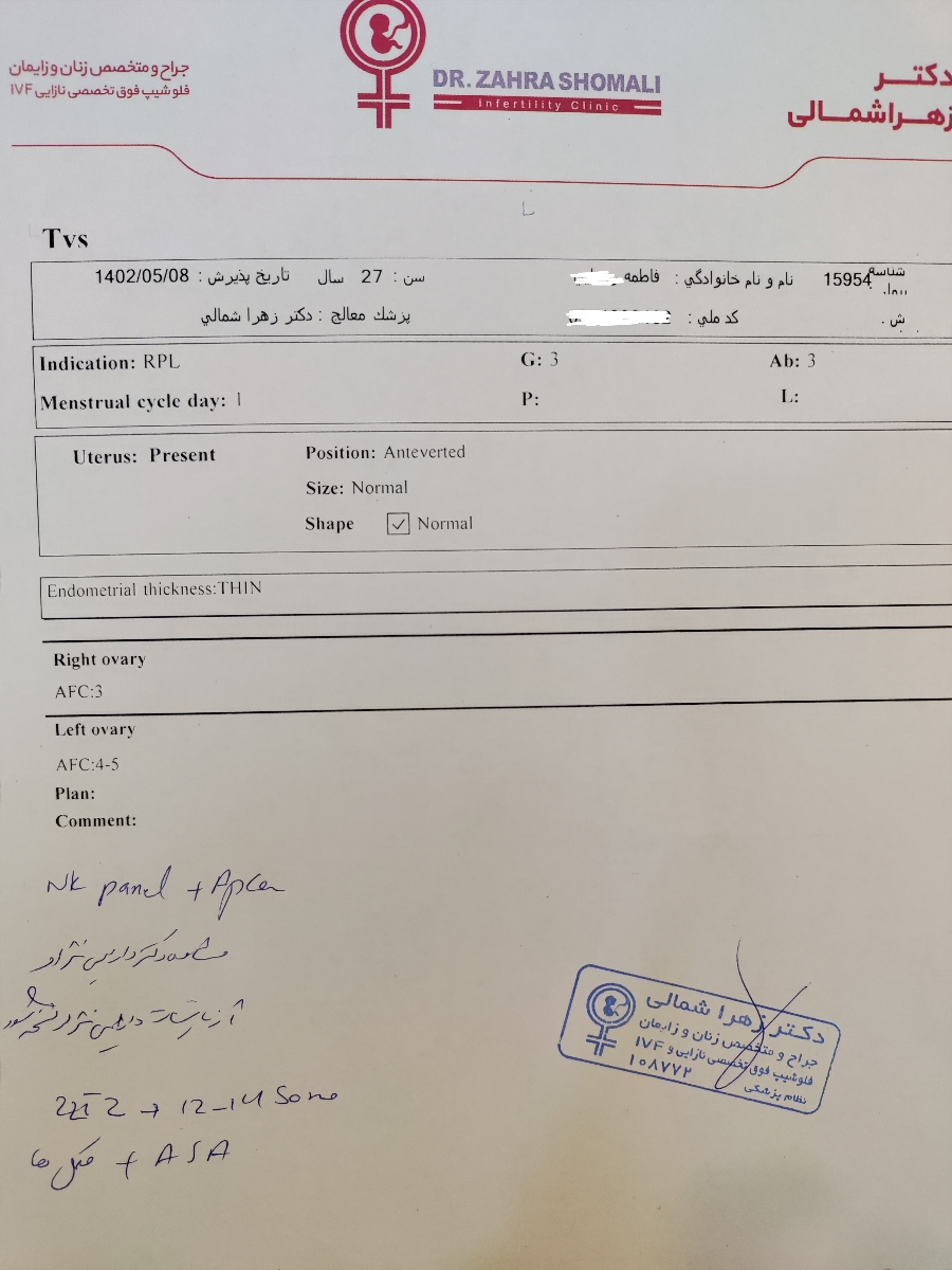 تفسیر سونوی تخمدان تفسیر سونوی تخمدان