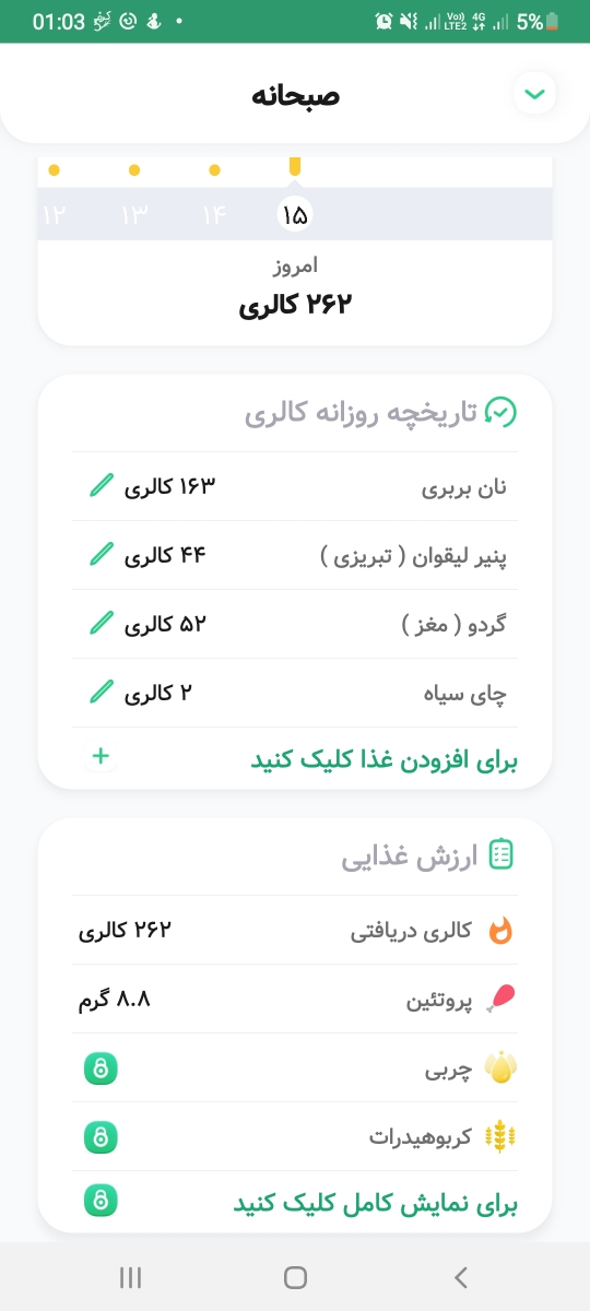 برنامه کرفس برای لاغری