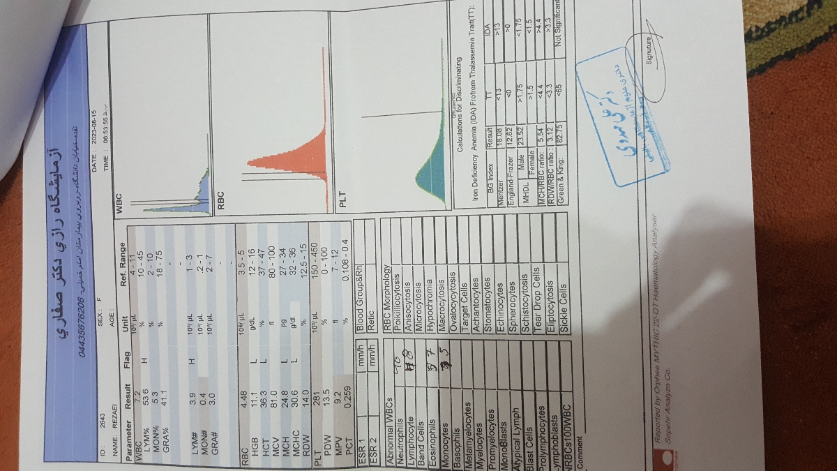تفسیر جواب ازمایش کودک ۴ ساله