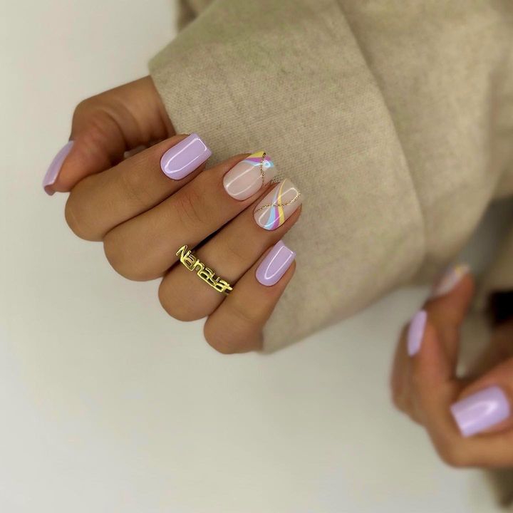 دختراا ایده طرح ناخن بدین💅💅