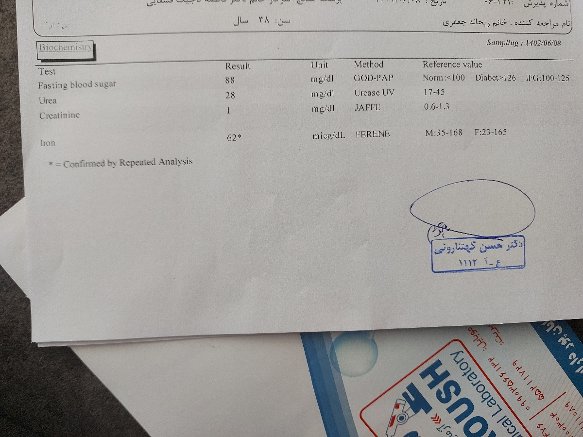 تفسیر آزمایش تیرویید و کم خونی