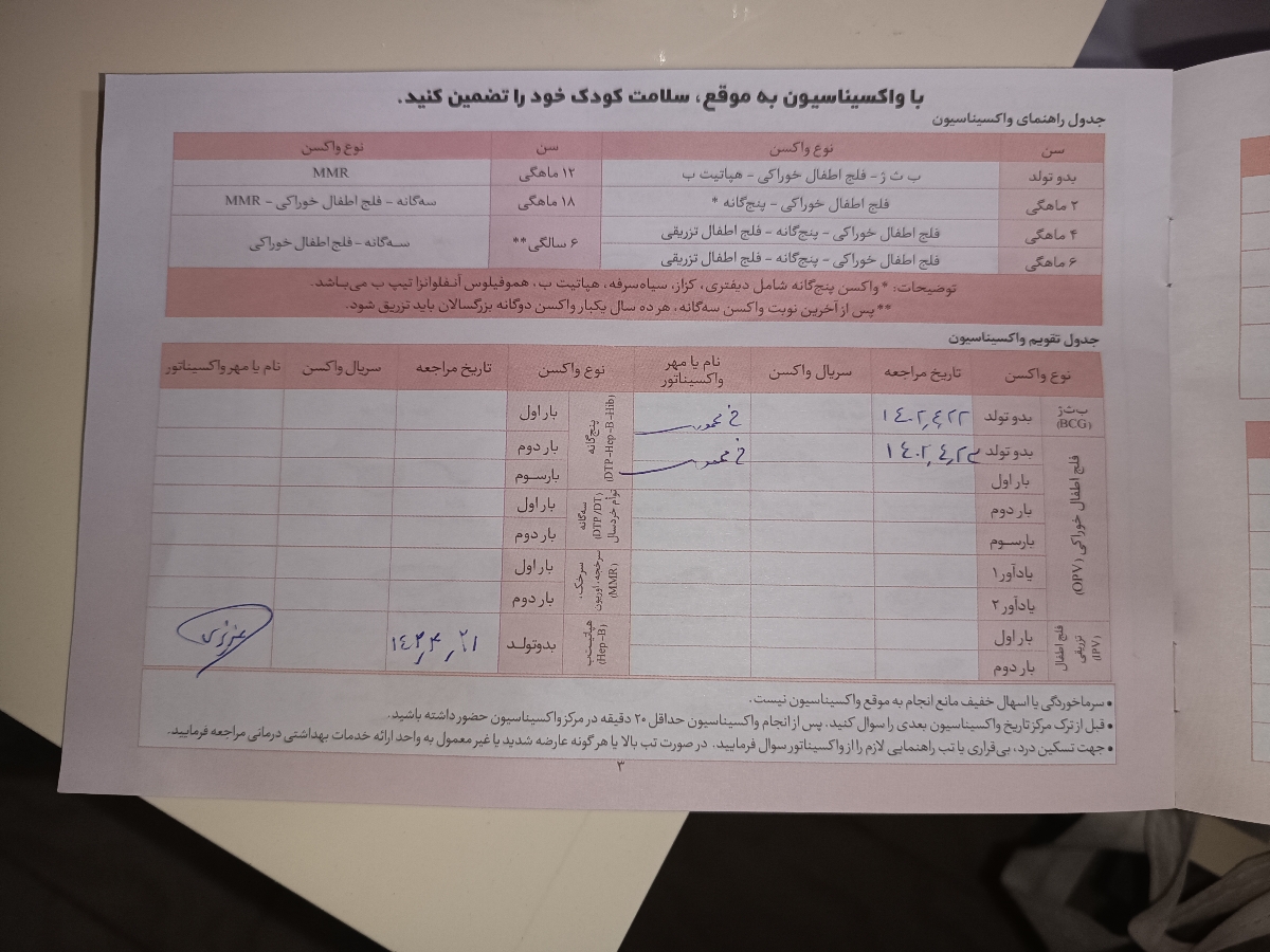 دیر زدن واکسن دوماهگی نوزاد دیر زدن واکسن دوماهگی نوزاد