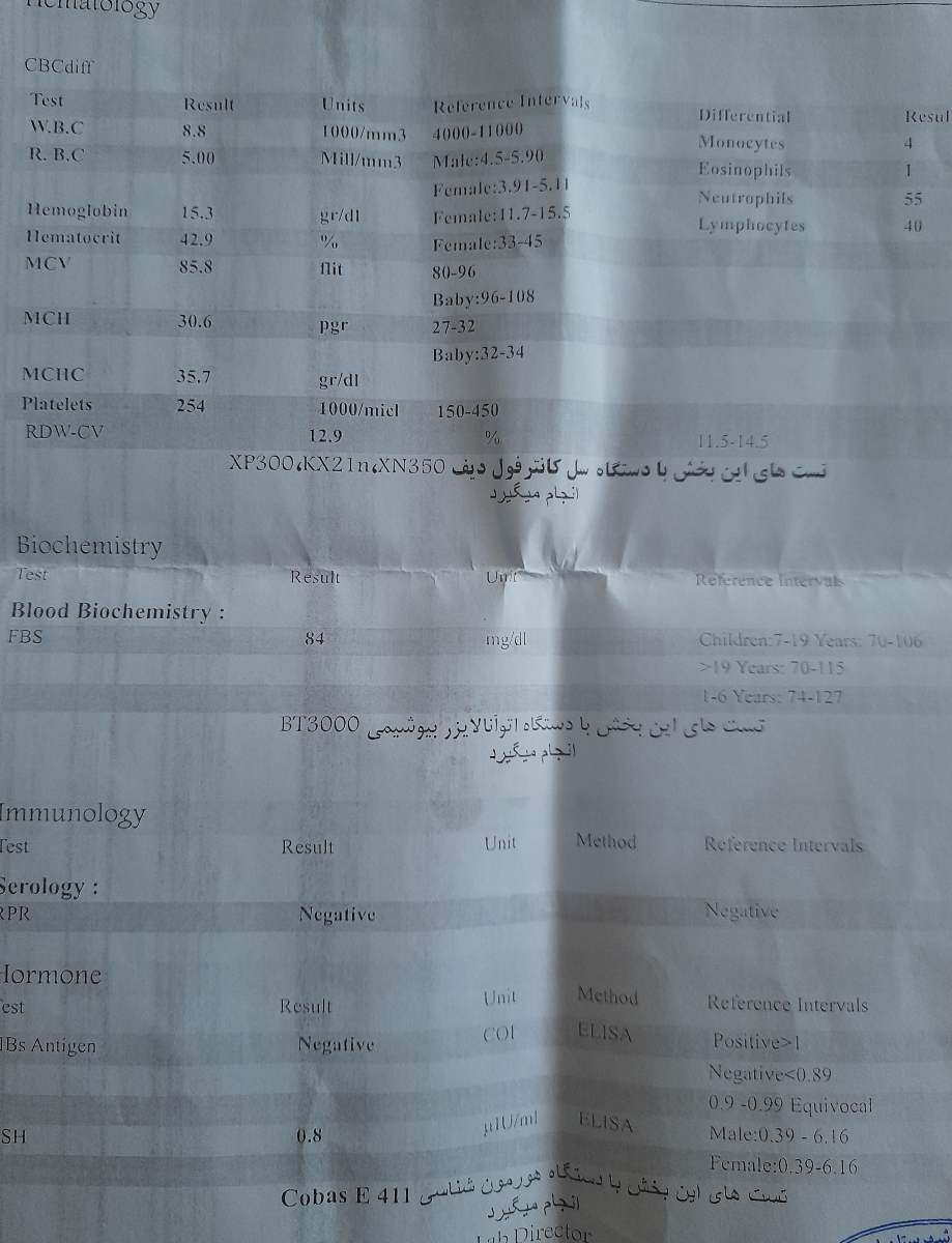 تفسیر آزمایش کودک ۲ ساله