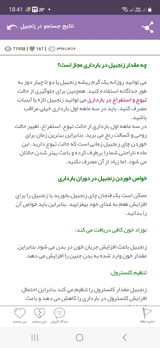 زنجبیل وبارداری پودرش وخشکش