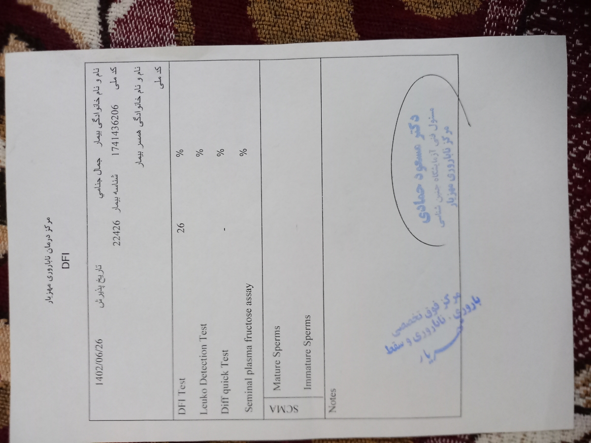 تفسیر ازمایشات سقط مکرر