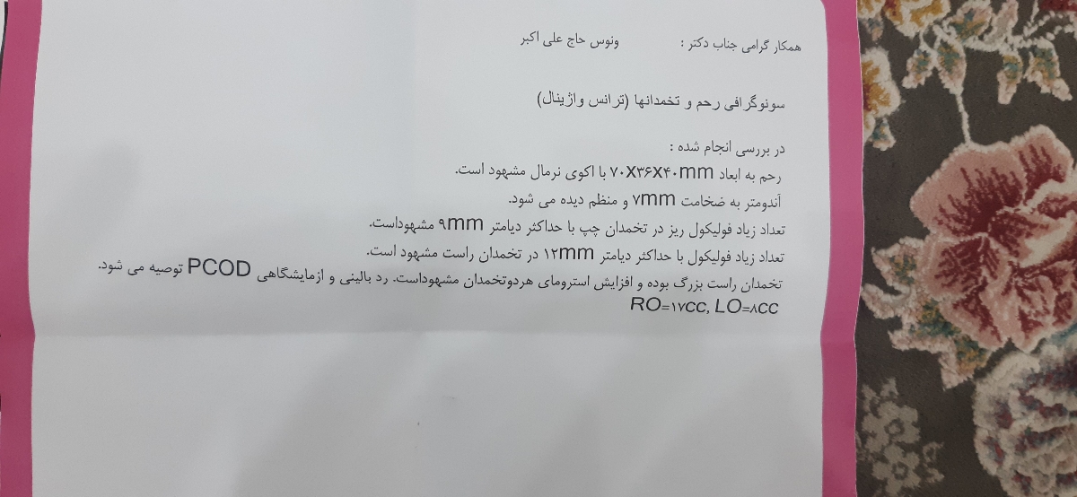 سنوی فولیکول روز ۱۱ سیکل