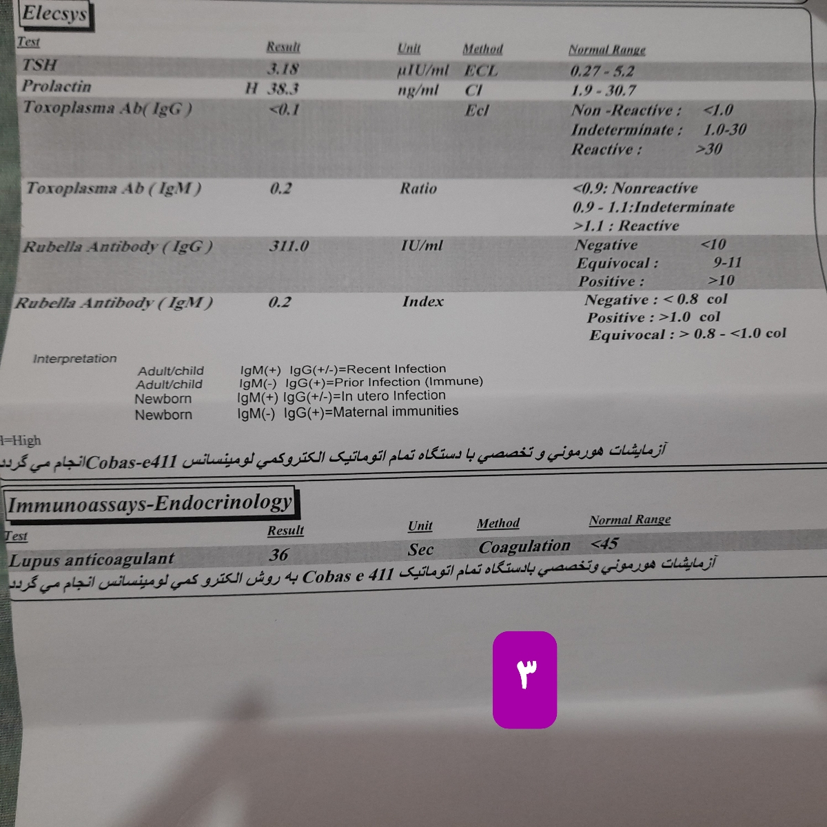 بالا بودن پرولاکتین و عدم تجویز دارو و اقدام به بارداری