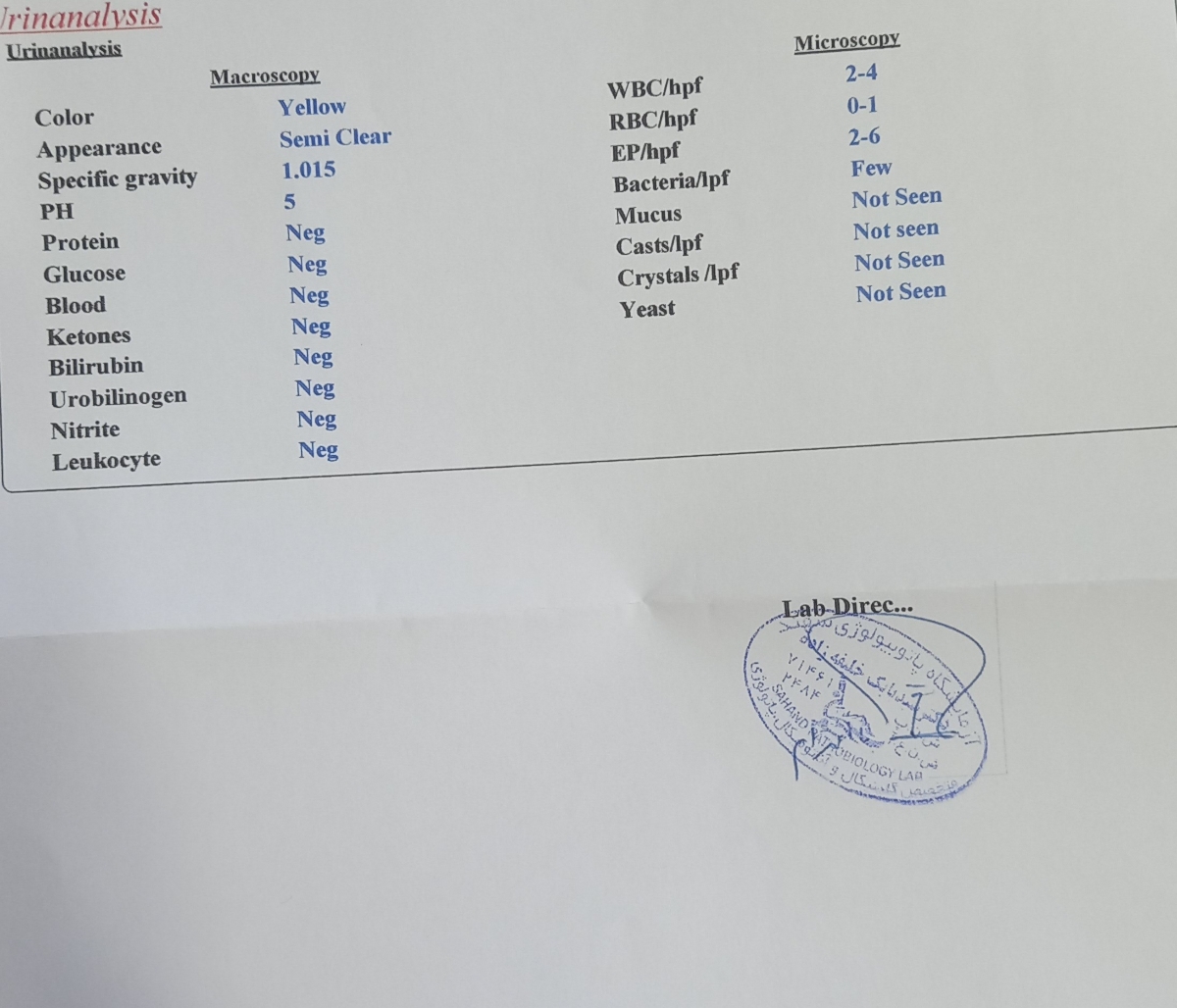 سلام تفسیر جواب ازمایش