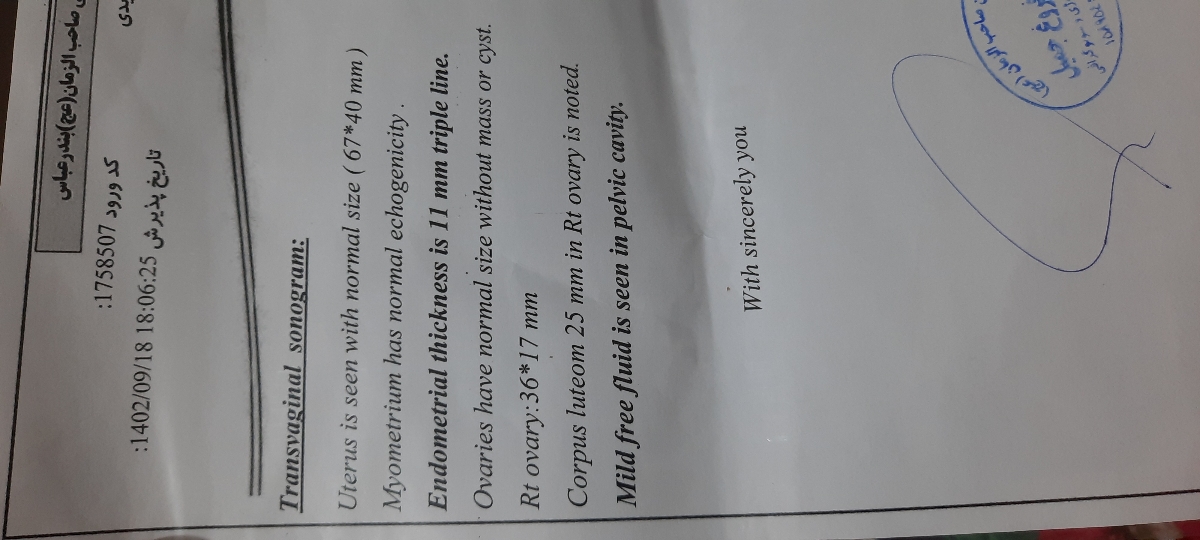 لطفا سونوگرافی منو تفسیر کنید لطفا سونوگرافی منو تفسیر کنید